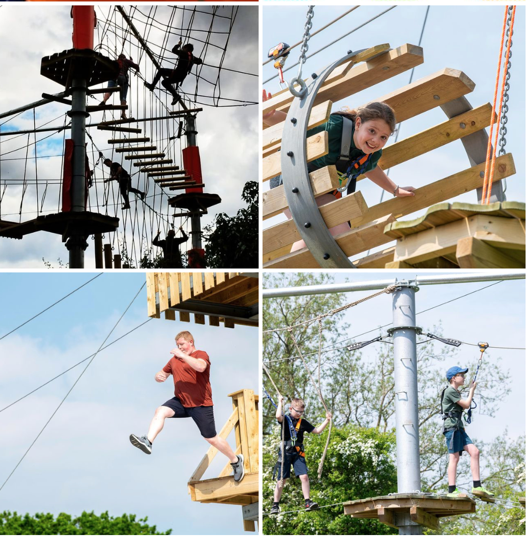 Zip wire and outdoor adventure course in Nottinghamshire