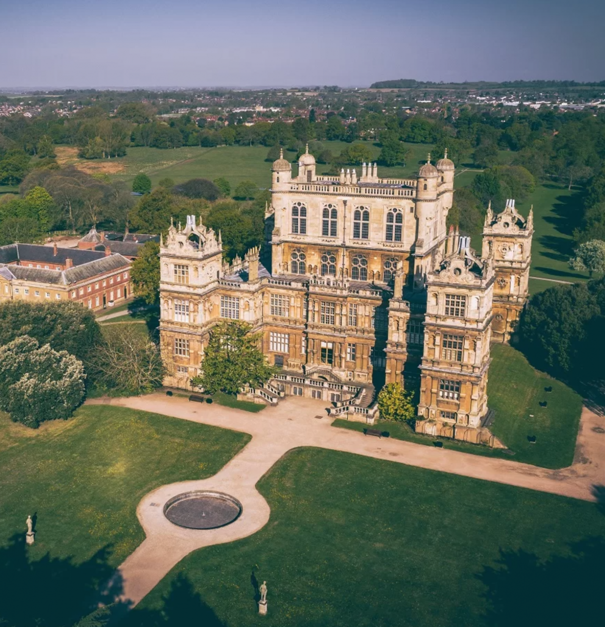 Grand Elizabethan Wollaton Hall and parkland