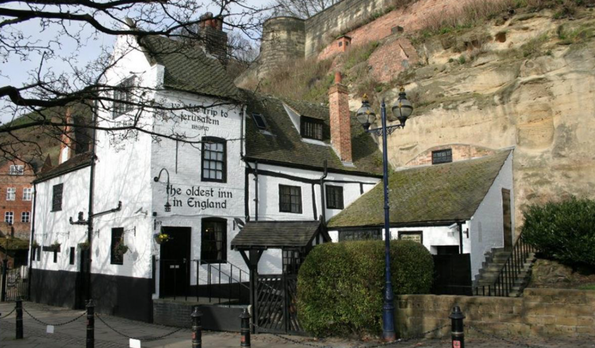 Historic pub carved into rock beneath Nottingham Castle